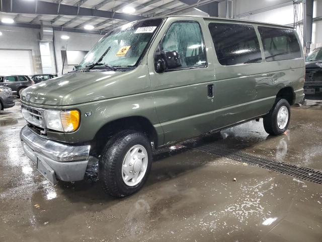 1FBNE31L62HB00355 - 2002 FORD ECONOLINE E350 SUPER DUTY WAGON GREEN photo 1