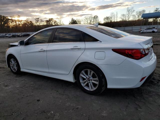 5NPEB4AC6EH898999 - 2014 HYUNDAI SONATA GLS WHITE photo 2