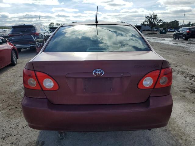 1NXBR32E16Z754403 - 2006 TOYOTA COROLLA CE MAROON photo 6