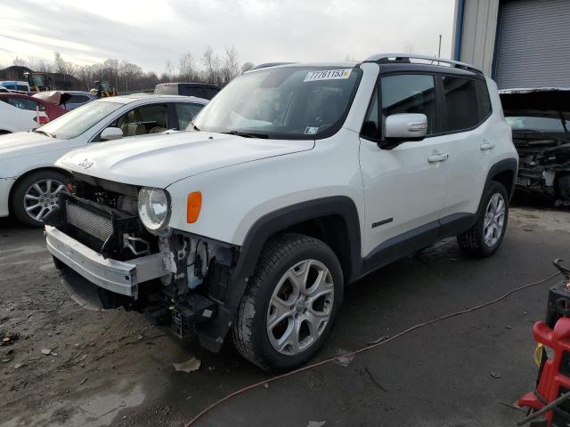 ZACCJBDTXGPD28959 - 2016 JEEP RENEGADE LIMITED WHITE photo 1