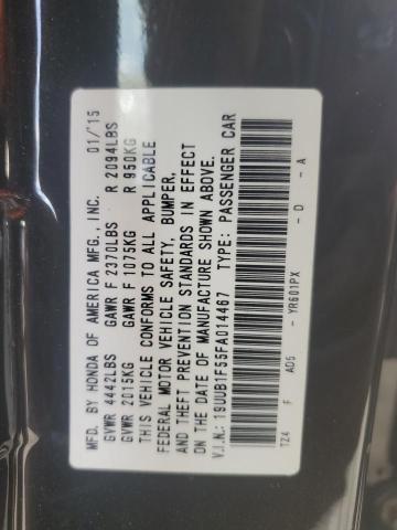 19UUB1F55FA014467 - 2015 ACURA TLX TECH BROWN photo 12