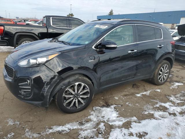 KNDPNCAC1J7394935 - 2018 KIA SPORTAGE EX BLACK photo 1