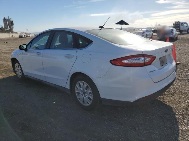 3FA6P0G72ER245338 - 2014 FORD FUSION S WHITE photo 2