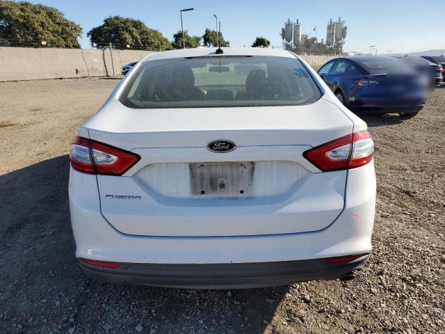 3FA6P0G72ER245338 - 2014 FORD FUSION S WHITE photo 6