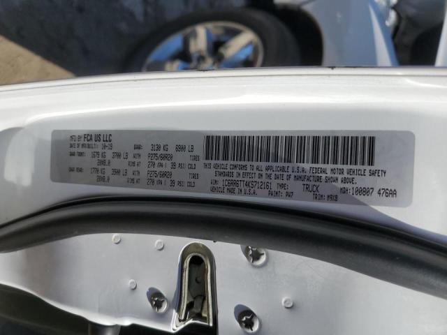 1C6RR6TT4KS712161 - 2019 RAM 1500 CLASS SLT 白色 照片 12