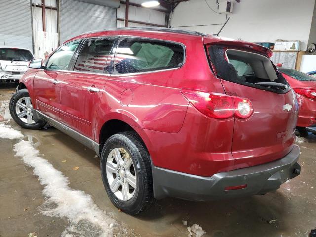 1GNKRGED2BJ364069 - 2011 CHEVROLET TRAVERSE LT RED photo 2