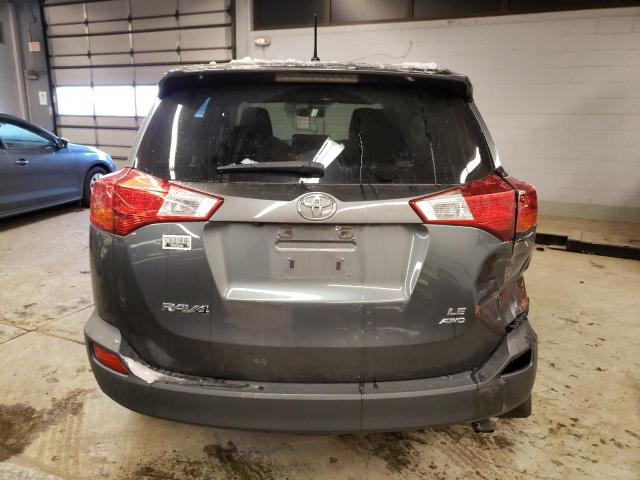 JTMBFREV7ED094586 - 2014 TOYOTA RAV4 LE GRAY photo 6