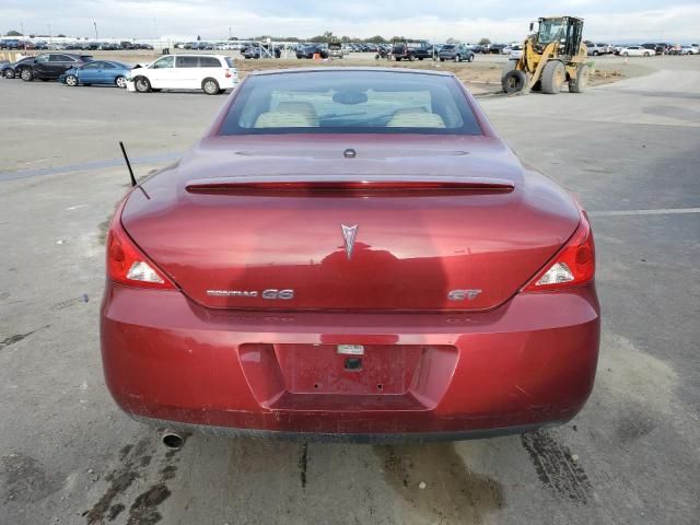 1G2ZH36N094118838 - 2009 PONTIAC G6 GT BURGUNDY photo 6