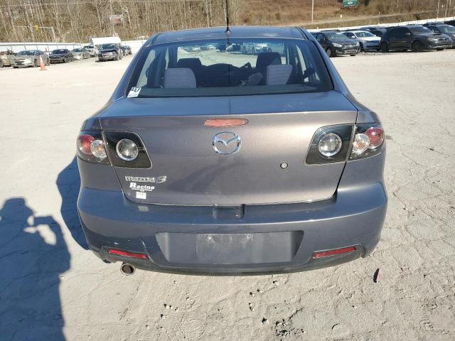 JM1BK32G081836962 - 2008 MAZDA 3 I GRAY photo 6