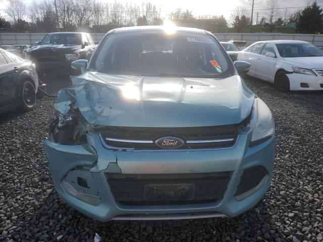 1FMCU9H95DUA07576 - 2013 FORD ESCAPE SEL TEAL photo 5