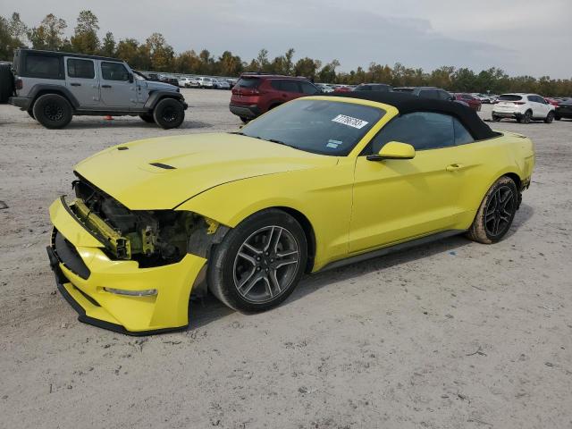 1FATP8UH4M5116579 - 2021 FORD MUSTANG YELLOW photo 1
