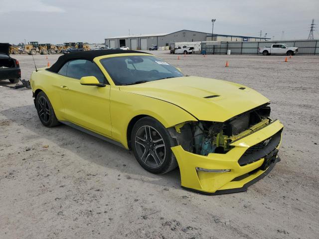 1FATP8UH4M5116579 - 2021 FORD MUSTANG YELLOW photo 4