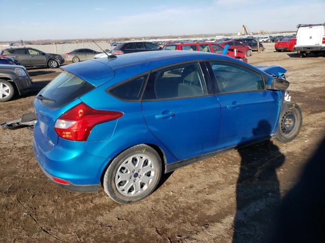 1FAHP3K21CL393112 - 2012 FORD FOCUS SE BLUE photo 3