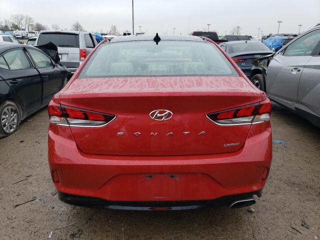 5NPE34AF6KH779160 - 2019 HYUNDAI SONATA LIMITED RED photo 6