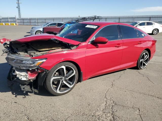 1HGCV1F39KA153089 - 2019 HONDA ACCORD SPORT RED photo 1