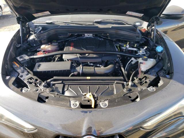 ZASFAKPNXJ7B66434 - 2018 ALFA ROMEO STELVIO SPORT შავი ფოტო 12