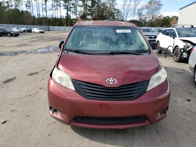 5TDKA3DC5BS007652 - 2011 TOYOTA SIENNA BASE BURGUNDY photo 5