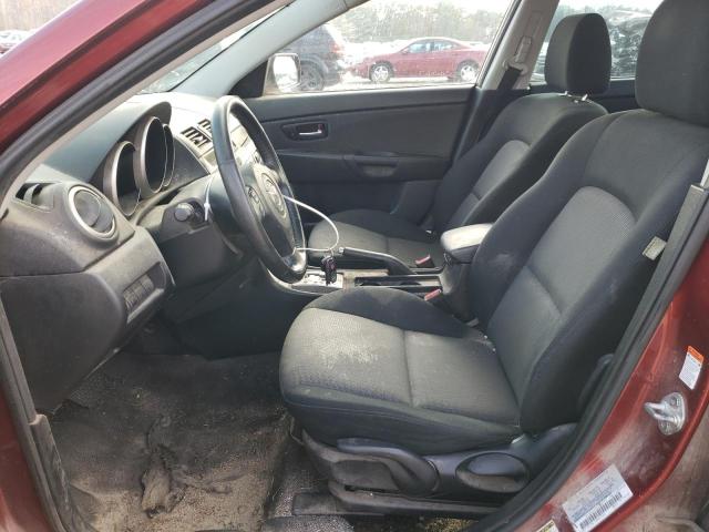 JM1BK32F181176115 - 2008 MAZDA 3 I RED photo 7