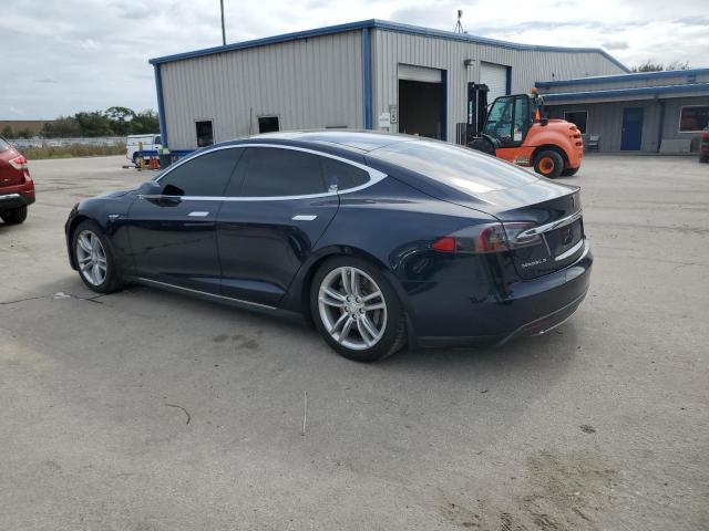 5YJSA1H16EFP28519 - 2014 TESLA MODEL S BLUE photo 2