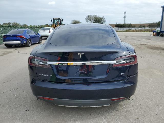 5YJSA1H16EFP28519 - 2014 TESLA MODEL S ლურჯი ფოტო 6