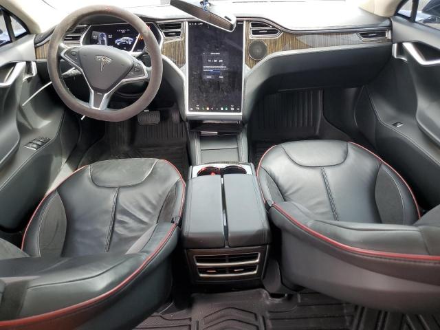 5YJSA1H16EFP28519 - 2014 TESLA MODEL S ლურჯი ფოტო 8