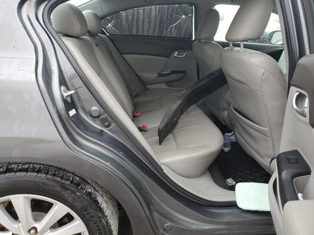 2HGFB2F98CH595395 - 2012 HONDA CIVIC EXL ნაცრისფერი ფოტო 10