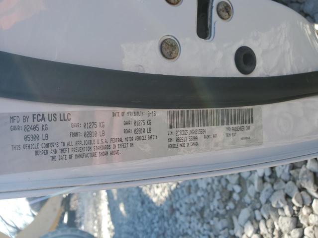 2C3CDZFJXGH315694 - 2016 DODGE CHALLENGER R/T SCAT PACK WHITE photo 12