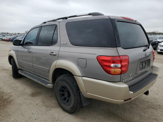 5TDZT34A81S034124 - 2001 TOYOTA SEQUOIA SR5 GRAY photo 2