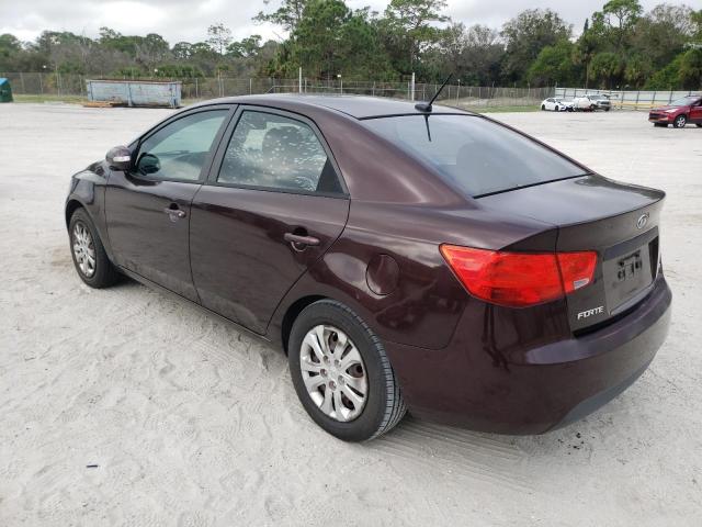 KNAFU4A25A5312242 - 2010 KIA FORTE EX BURGUNDY photo 2