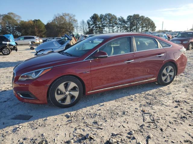 KMHE34L10GA022170 - 2016 HYUNDAI SONATA HYBRID MAROON photo 1