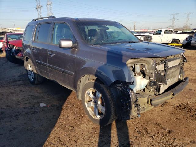 5FNYF4H51FB042373 - 2015 HONDA PILOT EXL GRAY photo 4