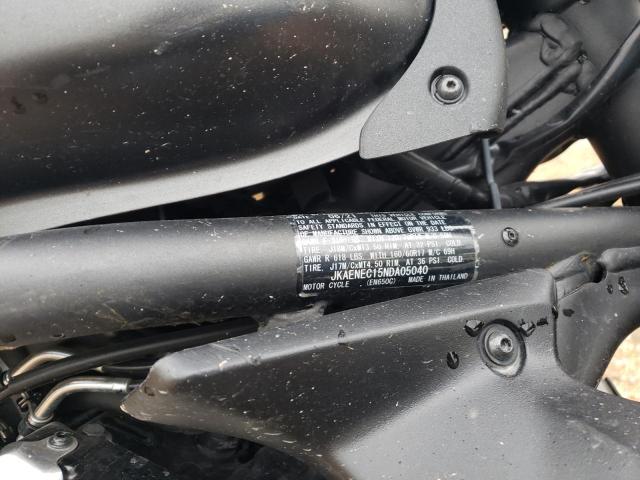 JKAENEC15NDA05040 - 2022 KAWASAKI EN650 C GRAY photo 10