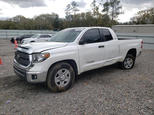 5TFRM5F13KX138005 - 2019 TOYOTA TUNDRA DOUBLE CAB SR/SR5 WHITE photo 1