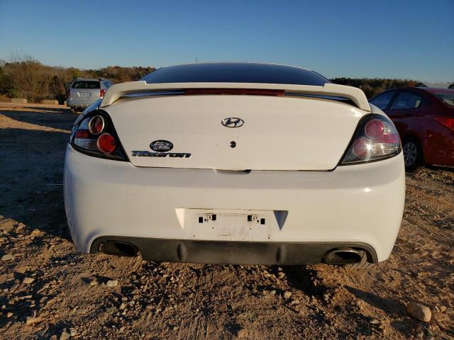 KMHHM66D98U290078 - 2008 HYUNDAI TIBURON GS WHITE photo 6