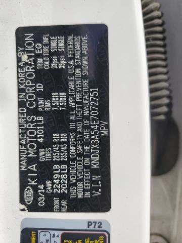 KNDJX3A54E7072751 - 2014 KIA SOUL ! WHITE photo 12
