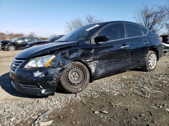 3N1AB7AP7DL721365 - 2013 NISSAN SENTRA S BLACK photo 1