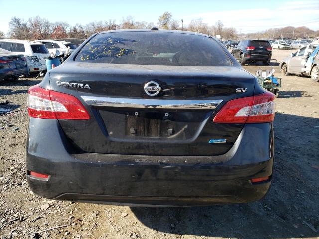 3N1AB7AP7DL721365 - 2013 NISSAN SENTRA S BLACK photo 6