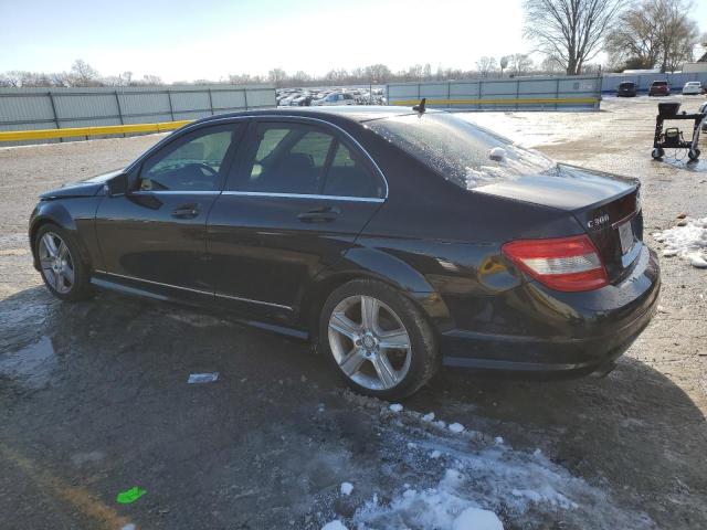 WDDGF5EB1BA526905 - 2011 MERCEDES-BENZ C 300 BLACK photo 2