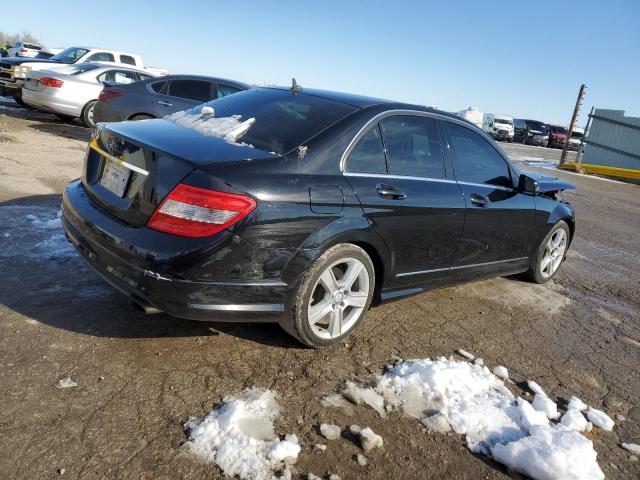 WDDGF5EB1BA526905 - 2011 MERCEDES-BENZ C 300 BLACK photo 3