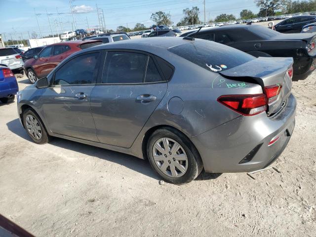 3KPA24AD0ME394782 - 2021 KIA RIO LX SILVER photo 2