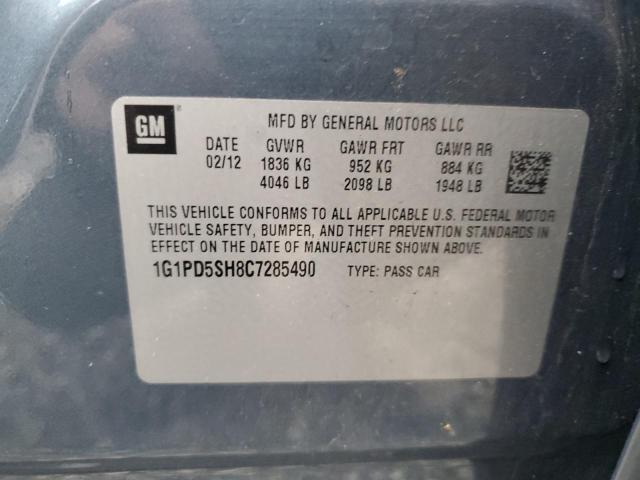 1G1PD5SH8C7285490 - 2012 CHEVROLET CRUZE LS BLUE photo 12