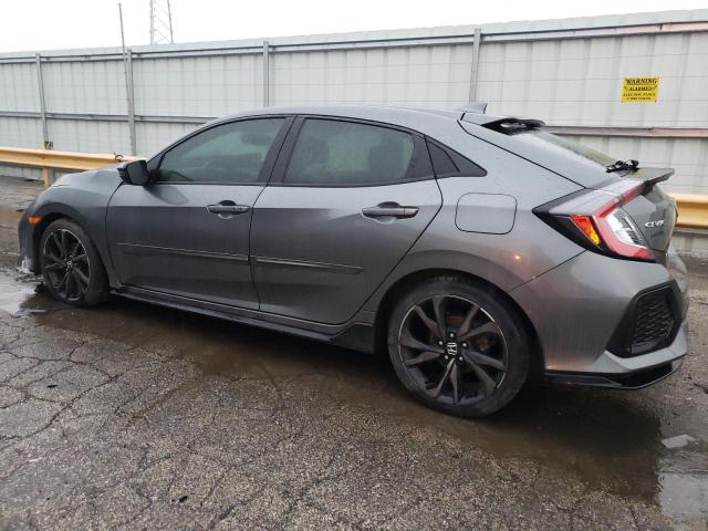 SHHFK7H91JU204338 - 2018 HONDA CIVIC SPORT TOURING GRAY photo 2