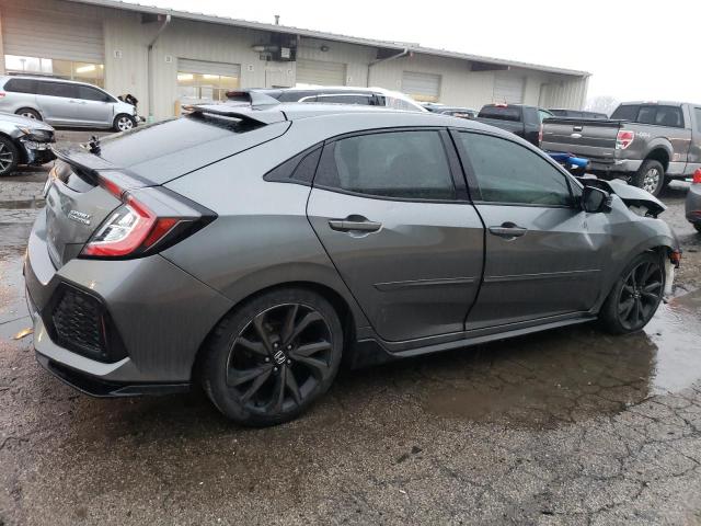 SHHFK7H91JU204338 - 2018 HONDA CIVIC SPORT TOURING GRAY photo 3