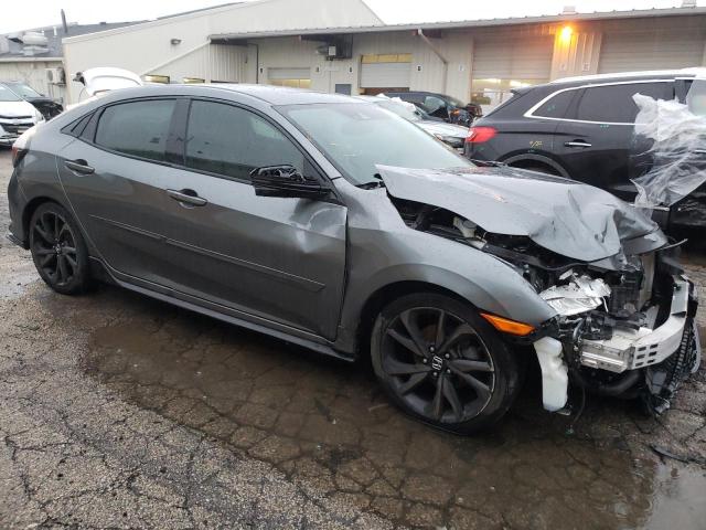SHHFK7H91JU204338 - 2018 HONDA CIVIC SPORT TOURING GRAY photo 4
