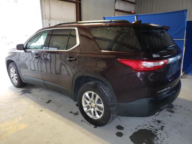 1GNEVGKW3MJ141914 - 2021 CHEVROLET TRAVERSE LT BURGUNDY photo 2