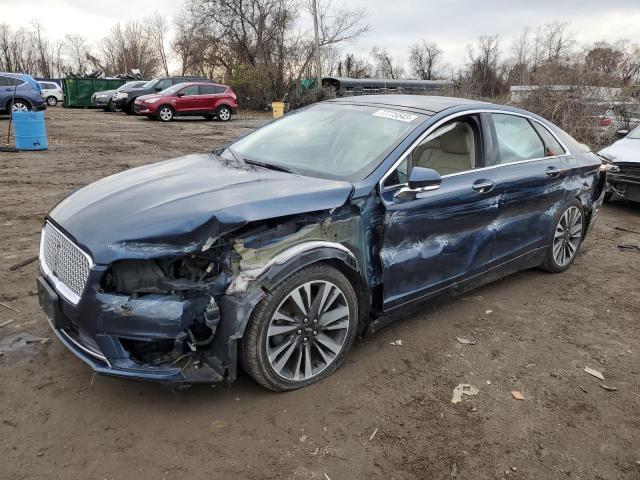 3LN6L5LU7HR630344 - 2017 LINCOLN MKZ HYBRID SELECT BLUE photo 1