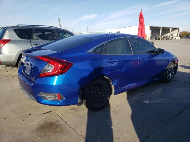 2HGFC2F60KH549383 - 2019 HONDA CIVIC LX BLUE photo 3