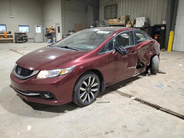 19XFB2F93EE260039 - 2014 HONDA CIVIC EXL BURGUNDY photo 1