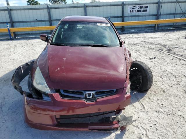 1HGCM66364A073882 - 2004 HONDA ACCORD LX BURGUNDY photo 5