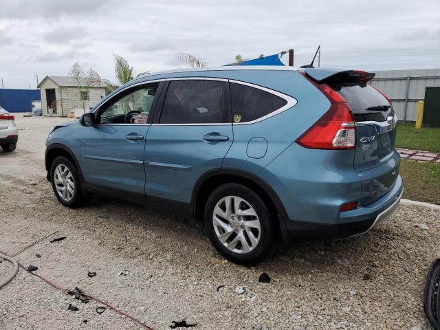 2HKRM3H77FH537460 - 2015 HONDA CR-V EXL TEAL photo 2